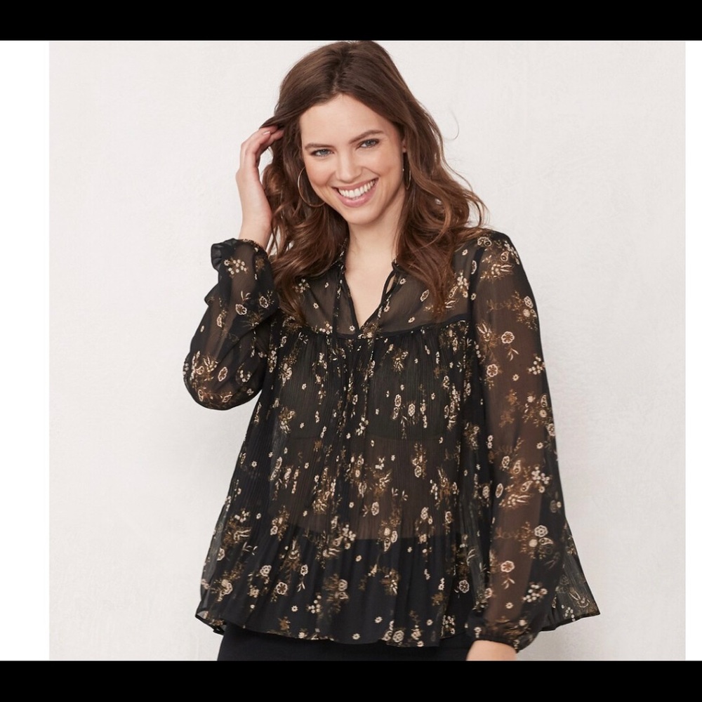 🔥 NWT Lauren Conrad blouse PMedium